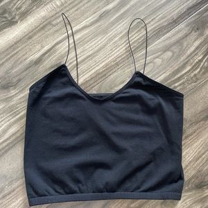 Free People seamless skinny strap cropped cami top